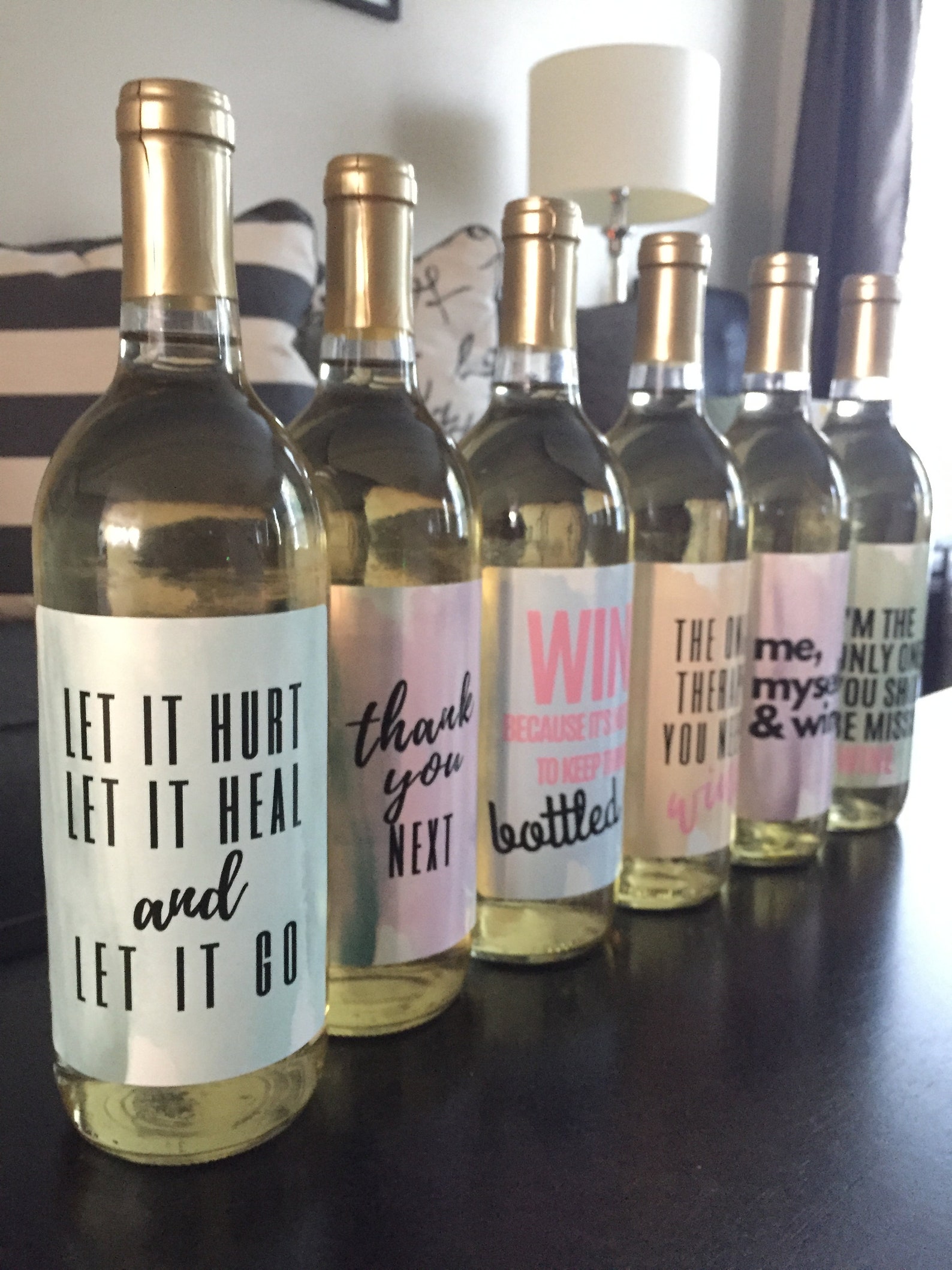 6 Breakup or Divorce Wine Bottle Labels Just Divorced Gift | Etsy