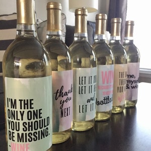 6 Breakup or Divorce Wine Bottle Labels Just Divorced Gift, Supplies ...