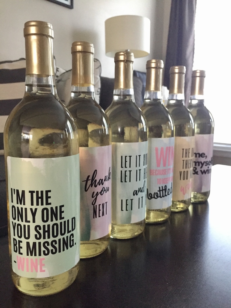 6 Breakup or Divorce Wine Bottle Labels Just Divorced Gift - Etsy