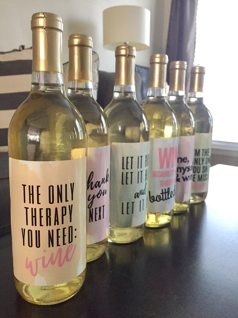 6 Breakup or Divorce Wine Bottle Labels Just Divorced Gift | Etsy