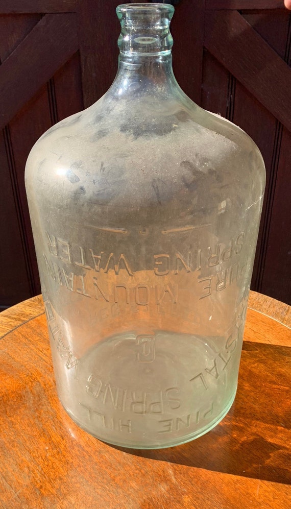 Vintage 1931 Pine Hill Crystal Spring Water Company Glass Bottle 5 Gallon campestre.al.gov.br