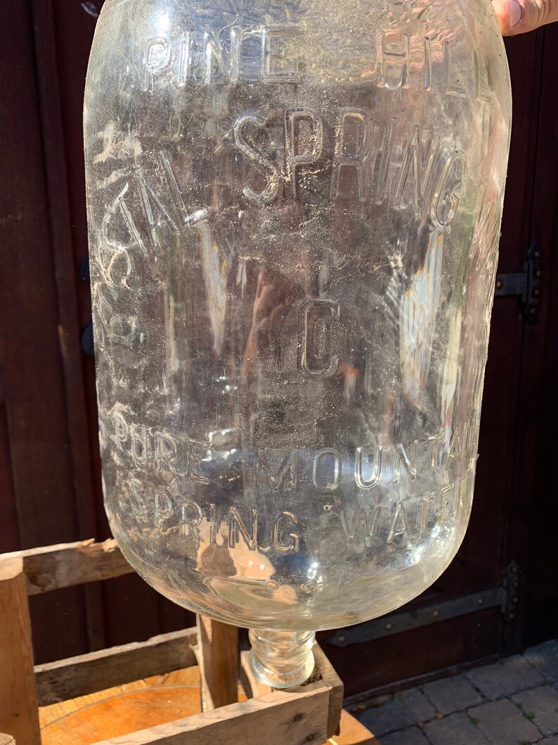 1931 Pine Hill Crystal Spring Water Company Glass Bottle 5 Etsy
