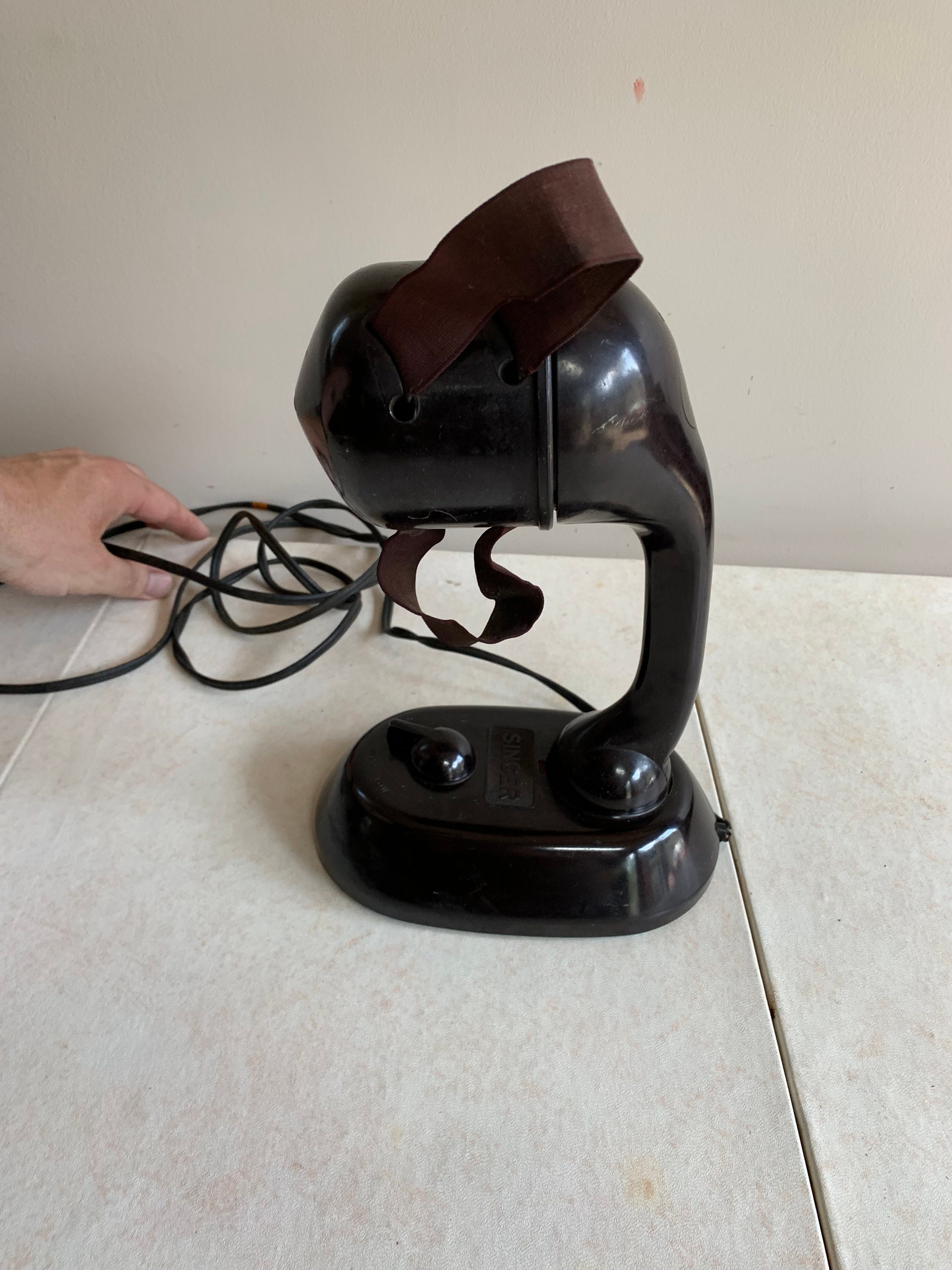 Art Deco Vintage Electric Fan Ribbonaire by Singer Brown Etsy