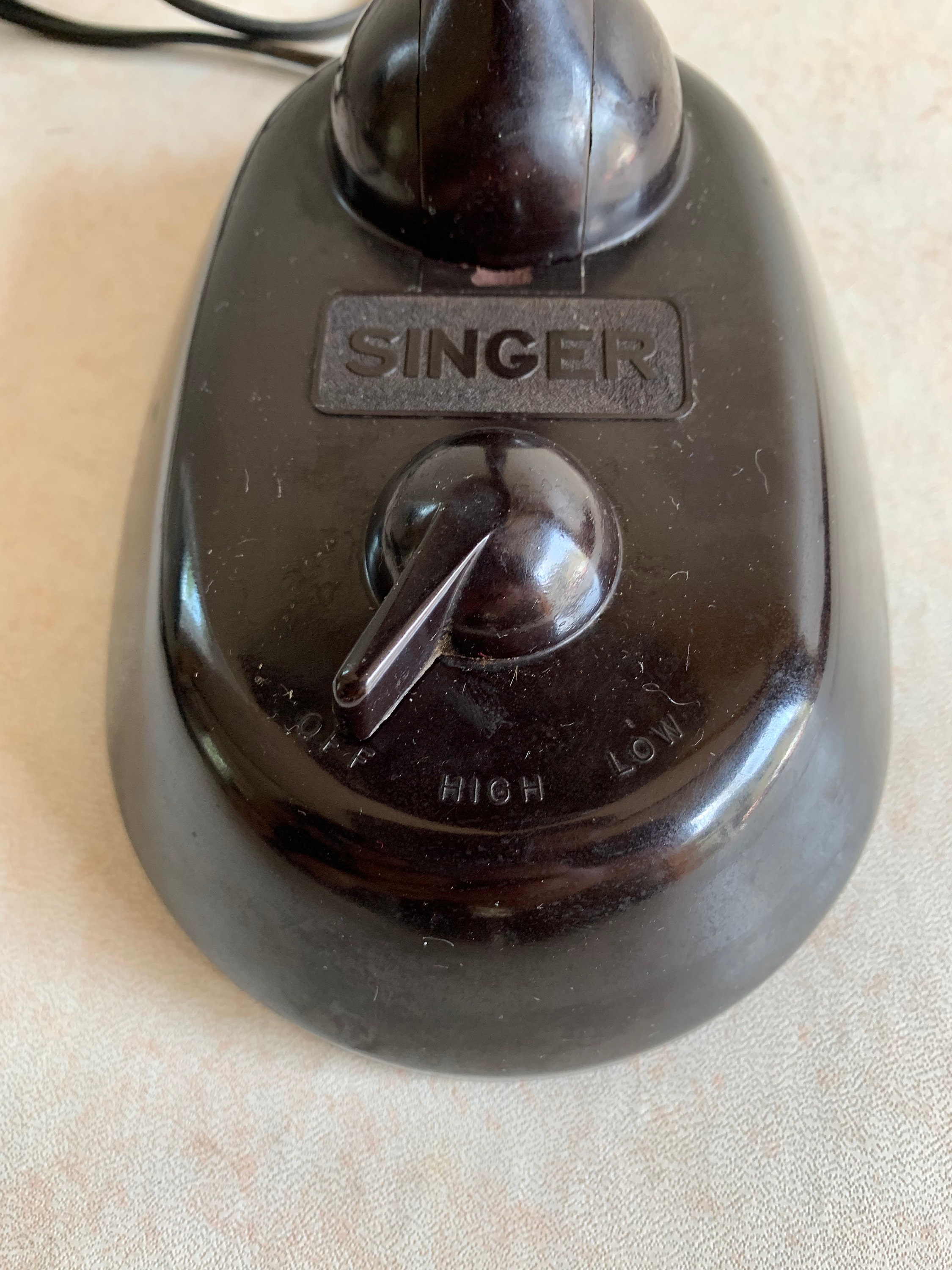 Art Deco Vintage Electric Fan Ribbonaire by Singer Brown Etsy