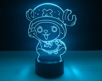 Chopper LED Lamp One Piece Light Table Lamp Gifts Bedroom Decor Desk Lamp Acrylic Lamp LED Lamps LED Night Light Modern Lamp Man Cave