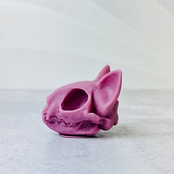 Small Cat skull Silicone Mold, animal skull molds,   Candle Molds, Tarot, mystic, spiritual, magic, witchcraft