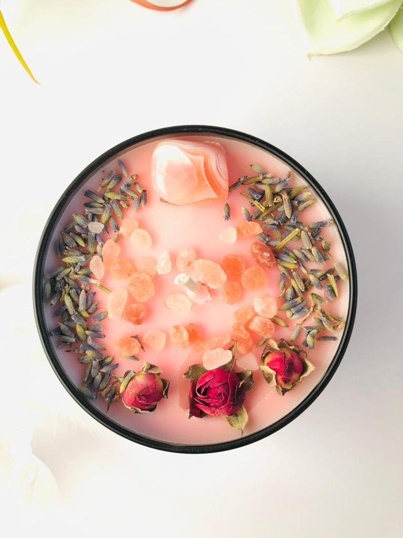 Virgo Zodiac Candle / Crystal Candles Infused With Apricot Etsy Canada