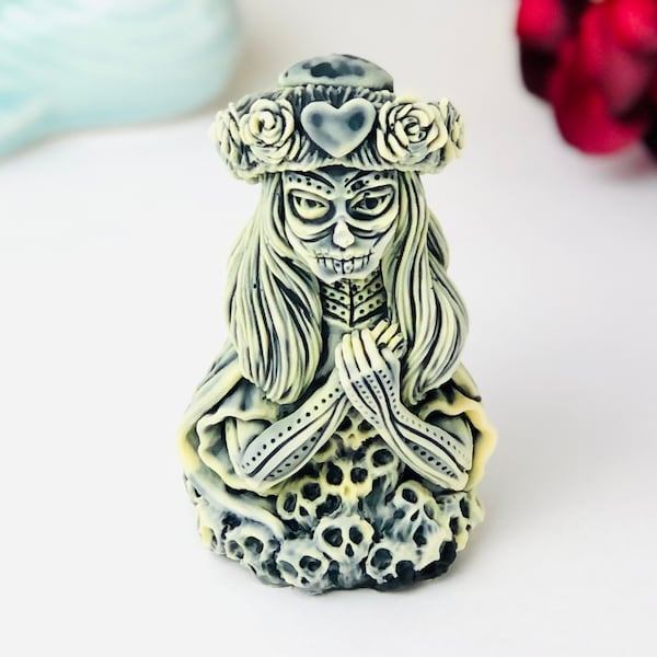 Santa Muerte Candle Mold Etsy