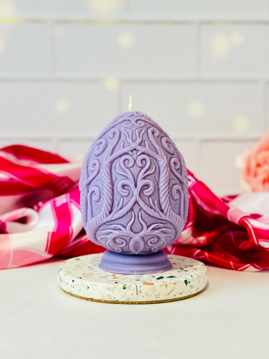Large Easter Egg Silicone Candle Mold / Candle Making Mold / Silicone