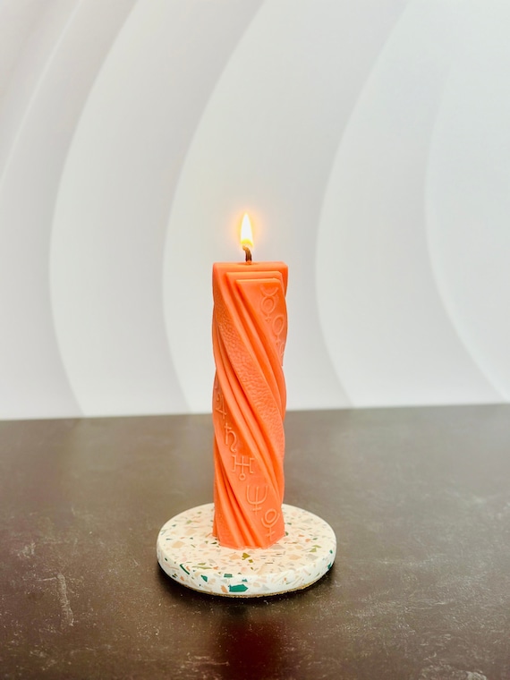 Zodiac Candle Silicone Mold, Astrology Resin, Spiritual Wiccan