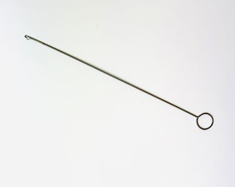 Wick puller tool, wicking tool, threader hook  for candle making, 10.4” long pin