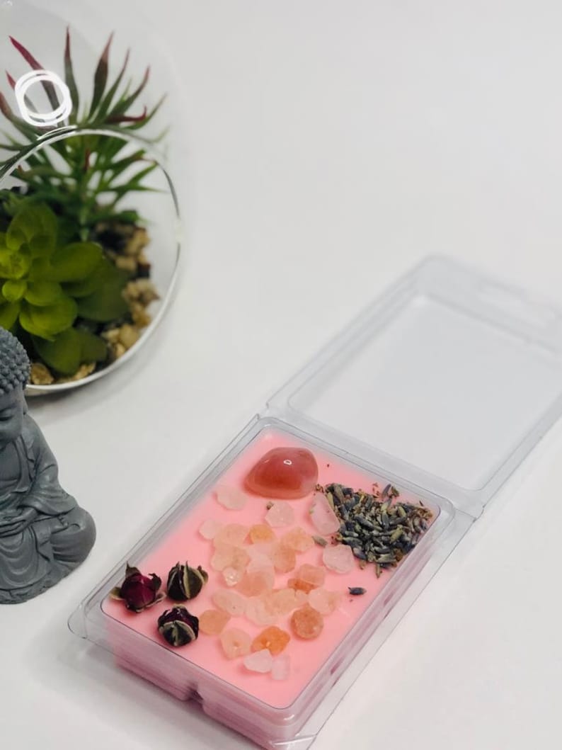 Healing crystal candle/ Charged crystal candles /Protection of Etsy