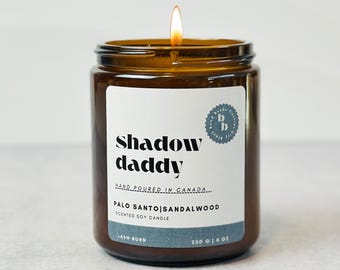 Shadow Daddy Candle | Palo Santo, Sandalwood Scented Soy Candle