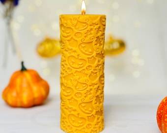Jack-o-Lantern & Bat Silicone Candle Mold – Halloween Pillar Candle Mould