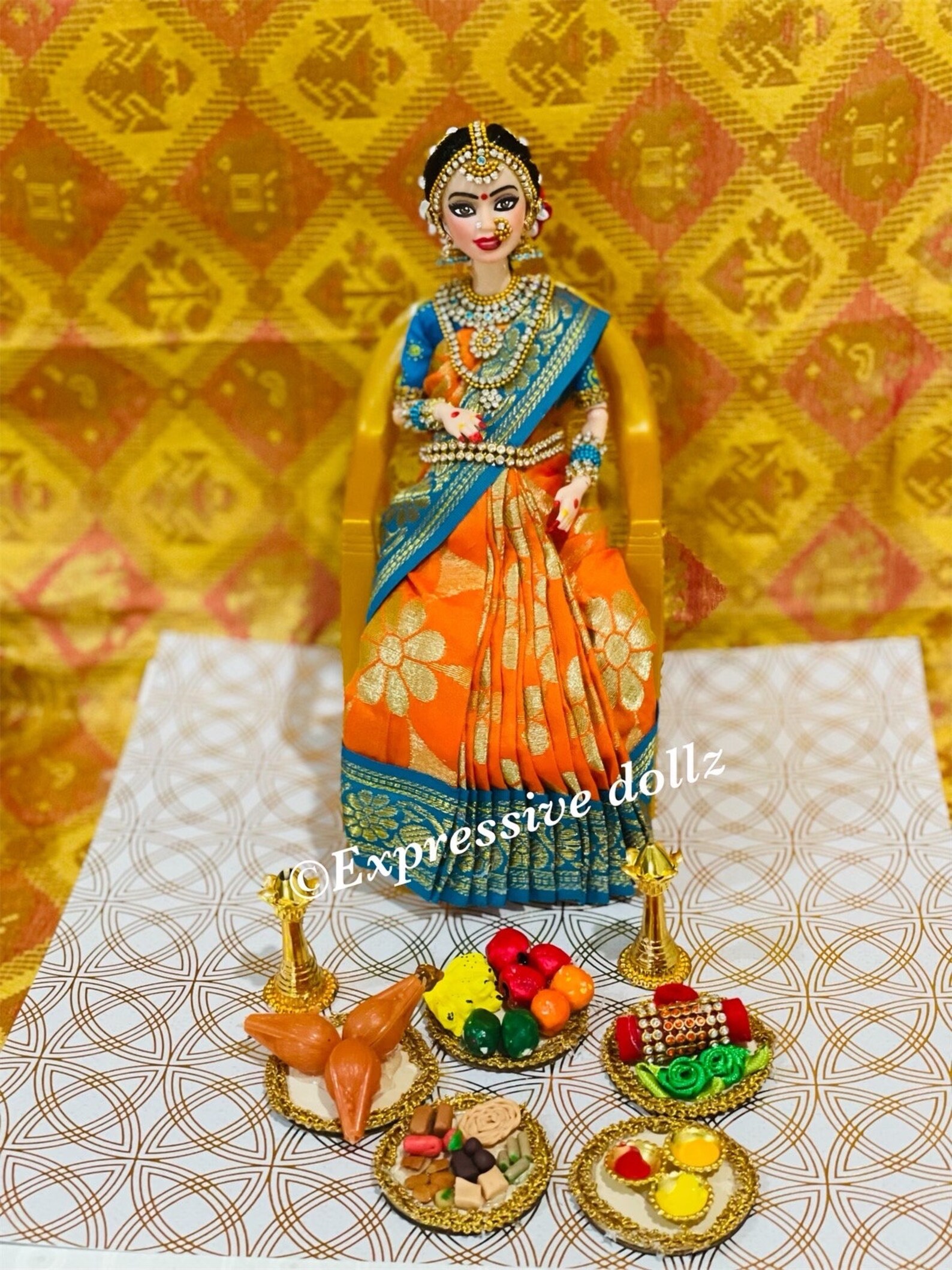 Baby Shower Doll Srimantham seemandham Indian Decor Etsy