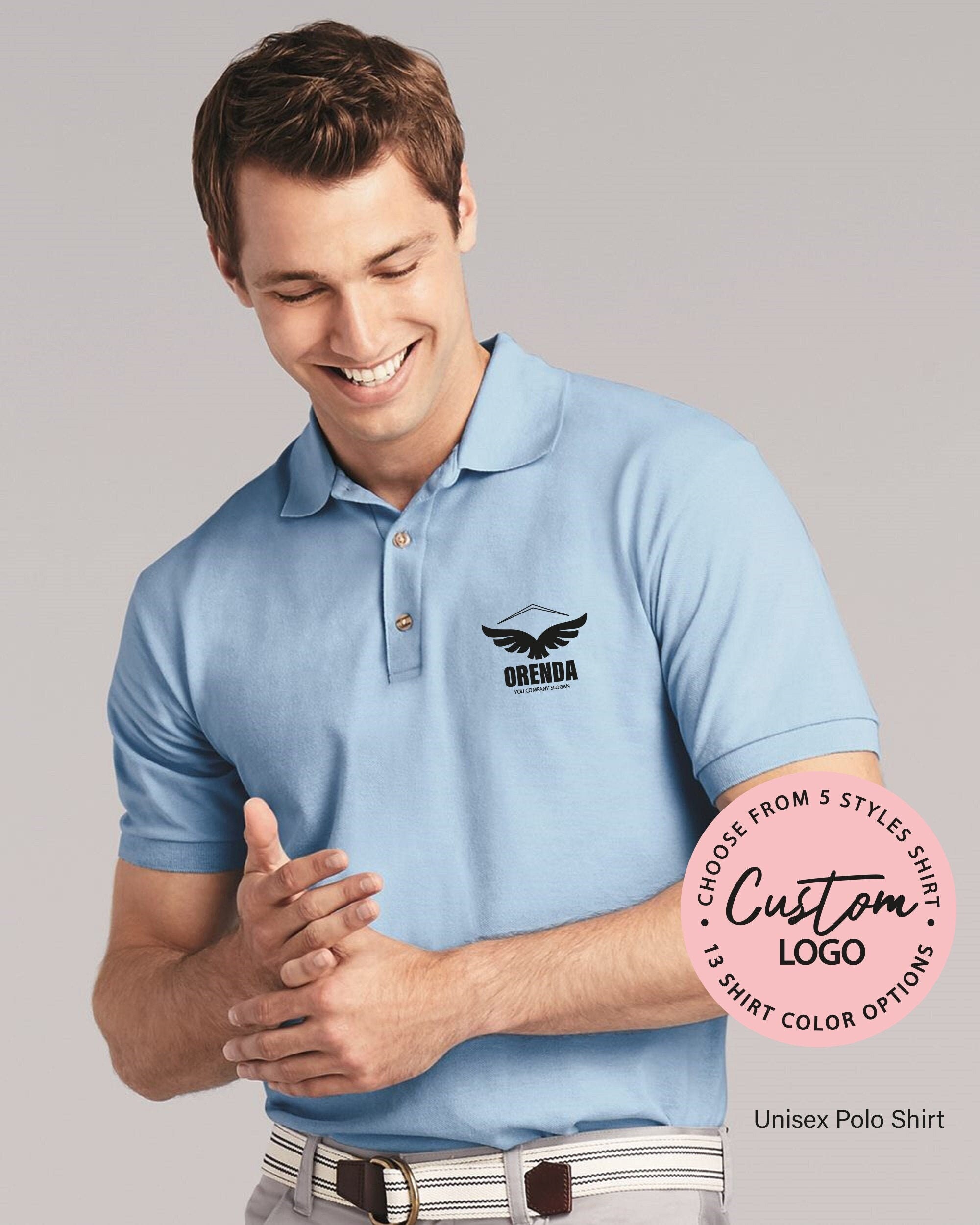 Custom Logo ShirtLogo Polo ShirtCustom Business Logo Etsy