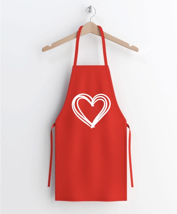 Love Apron Love Sign Valentines Day Apron Cooking Gifts Etsy