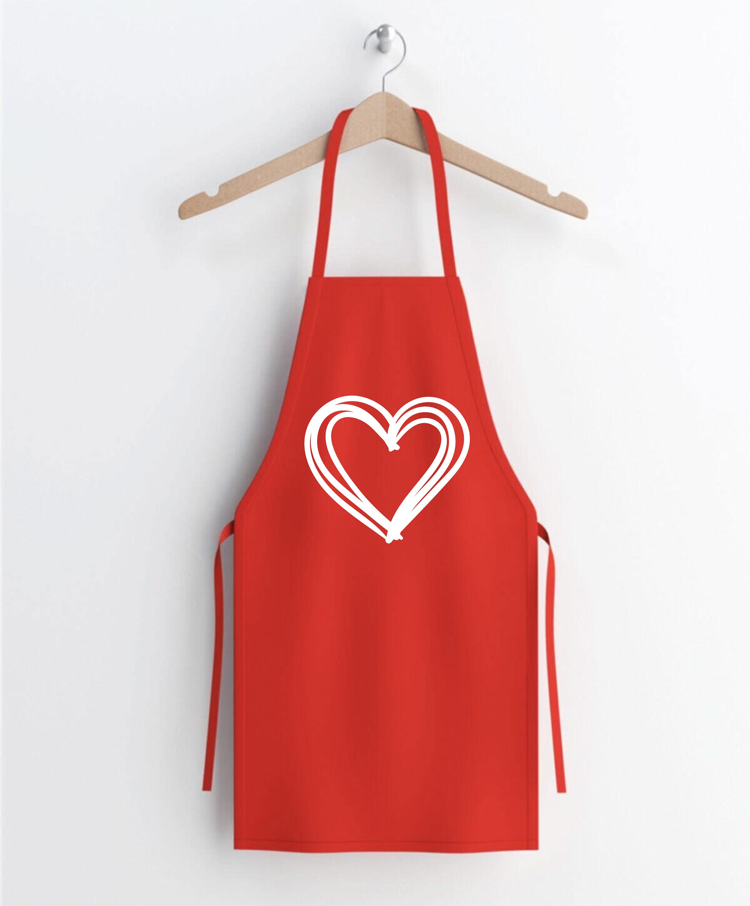 Love Apron Love Sign Valentines Day Apron Cooking Gifts Etsy