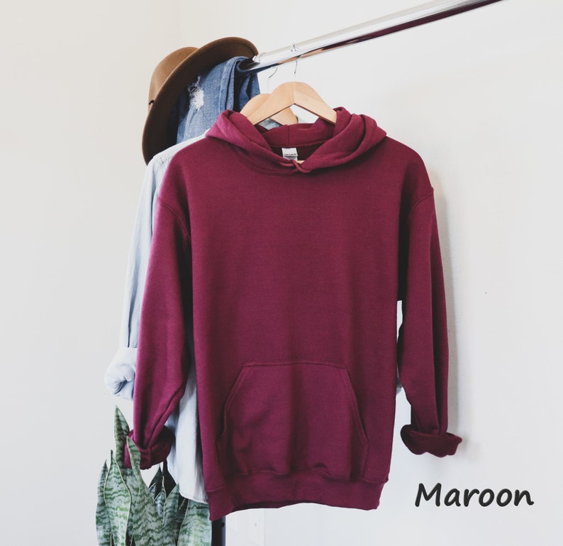 Plain Hoodies Multi Colors Hoodies Unisex Fit Gildan Hoodie Etsy