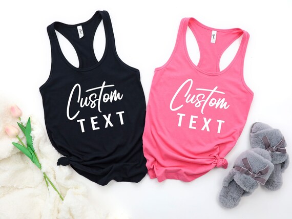 Custom Tank Topcustom Text 