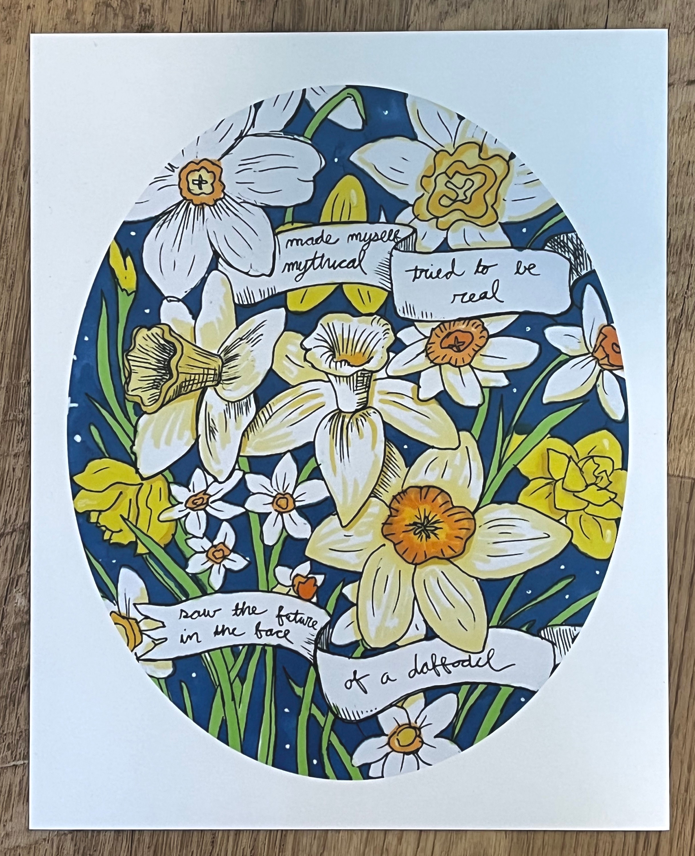 Daffodil Florence the Machine Fanart Print Etsy