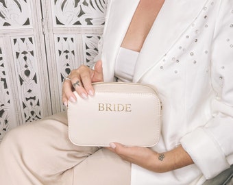 Personalised Bride bag- Future Mrs Bag- Hen Honeymoon bag- Wife To Be- Personalised Bride Clutch, Custom Mrs. Clutch- Bride crossbody bag