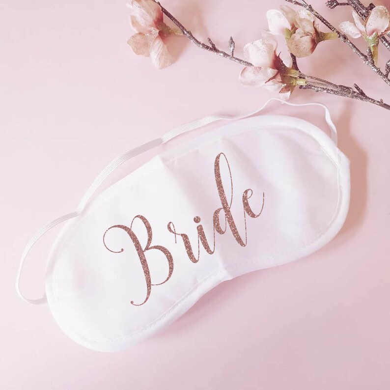 Bachelorette eye mask Bride gift Personalised eye mask Bride eye mask Bridal party eye masks Wedding eye masks Hen party eye masks