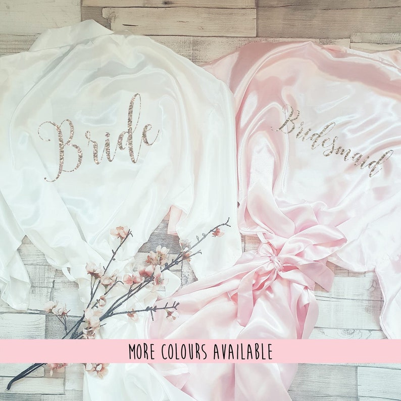 personalised wedding robe