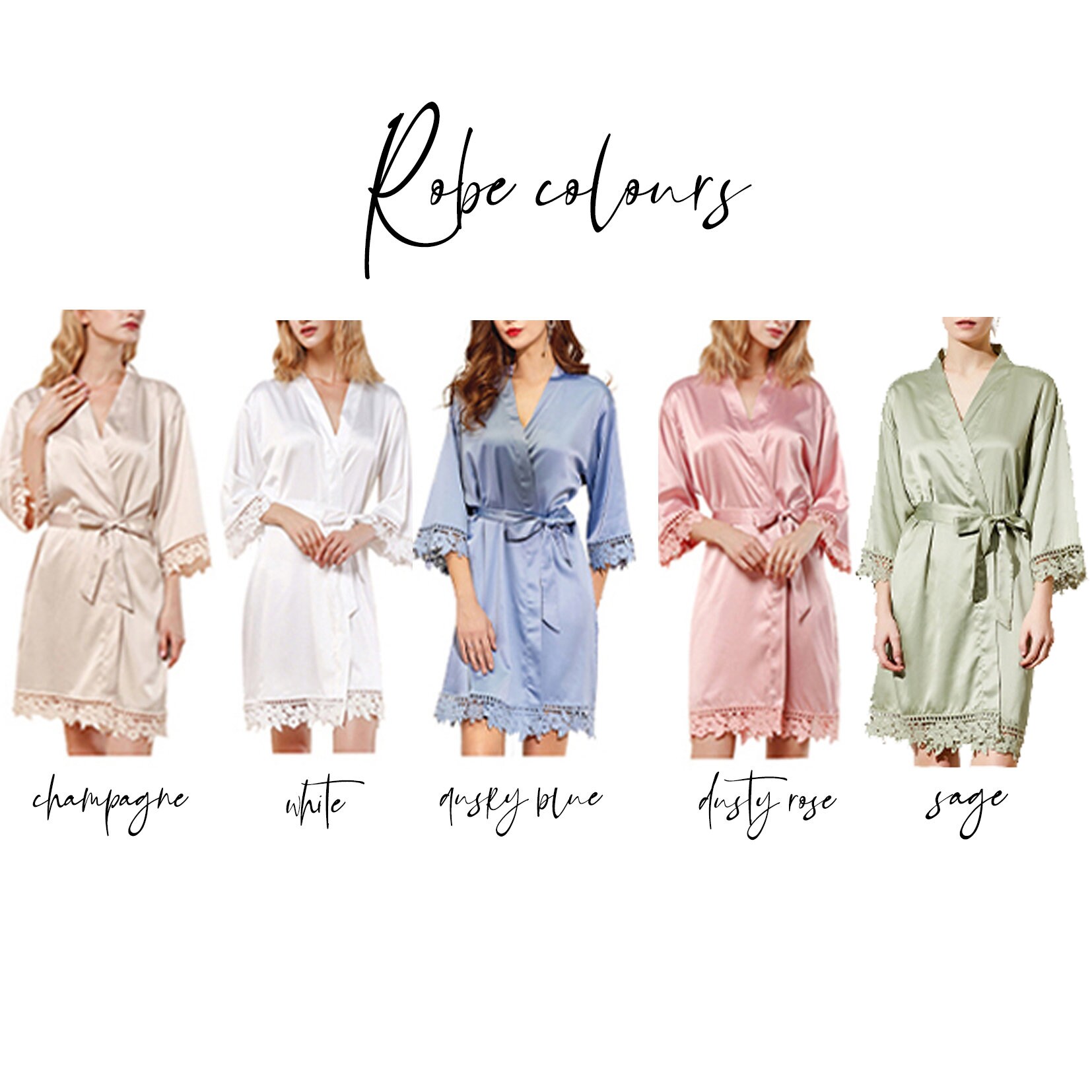 Bridesmaid Robes Bride Gift Bride Robe Bridesmaid Gift Satin Etsy Canada