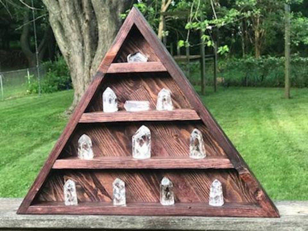 Lighted Triangle Display Shelf - Etsy