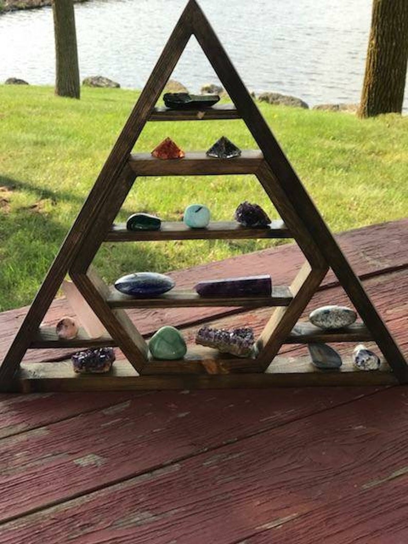 Hexagon/triangle Display Shelf Etsy