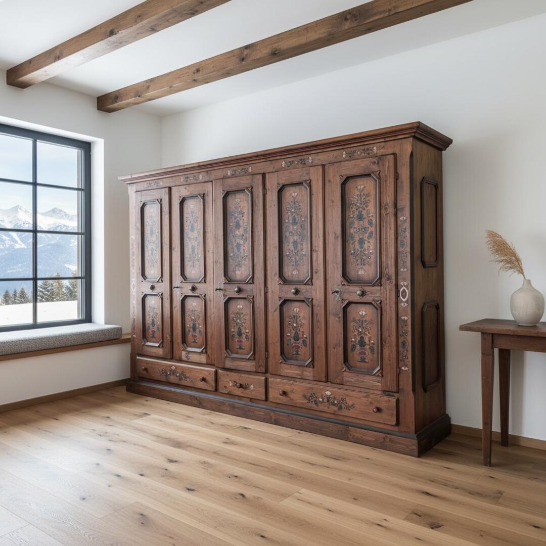 Voglauer Painted Farmhouse Wardrobe, Country Style, Retro Farmhouse ...