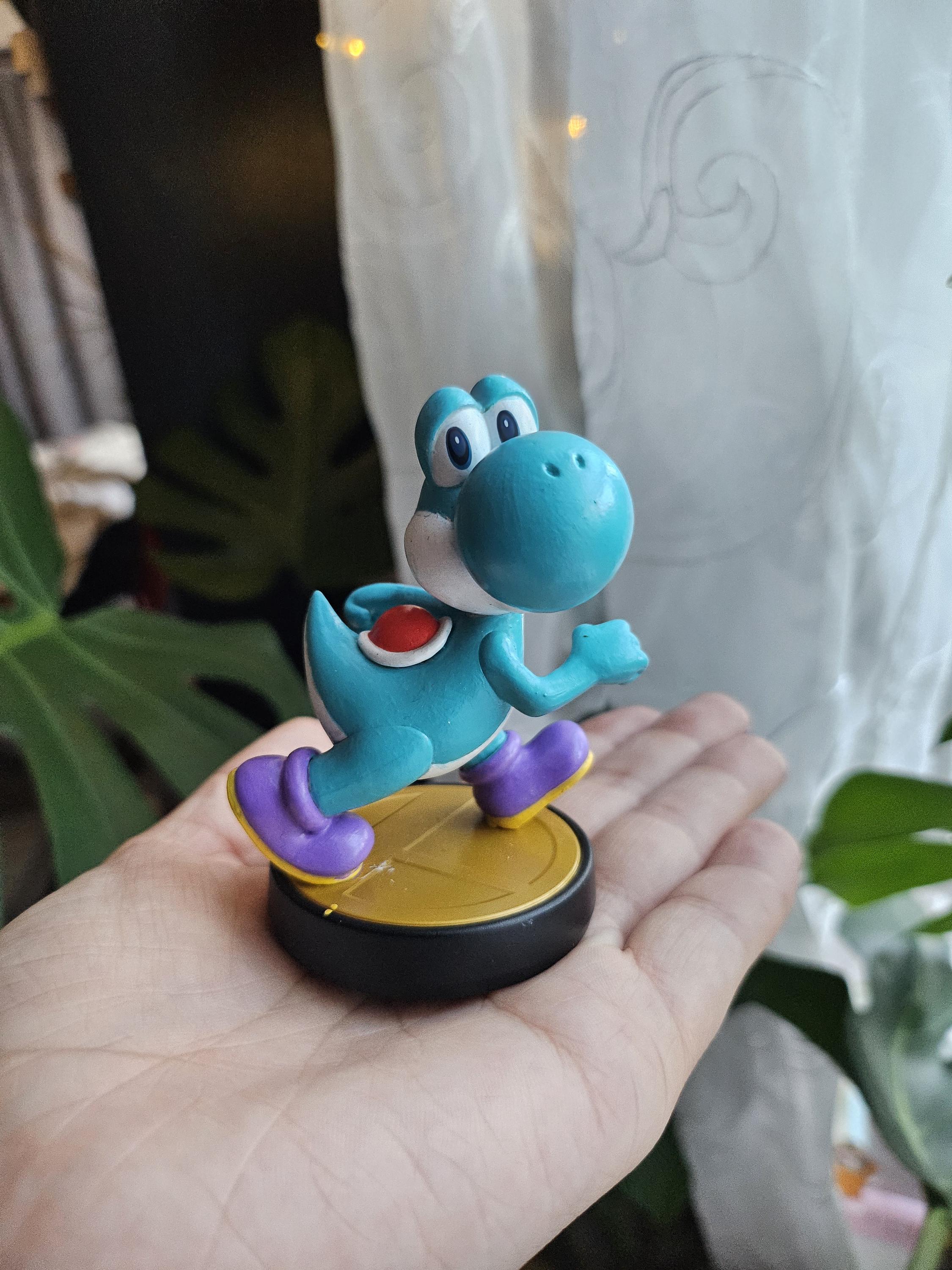 Teal Yoshi Custom Amiibo - Etsy