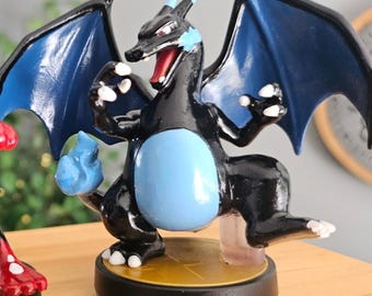 Mega Charizard X Custom Amiibo - Etsy