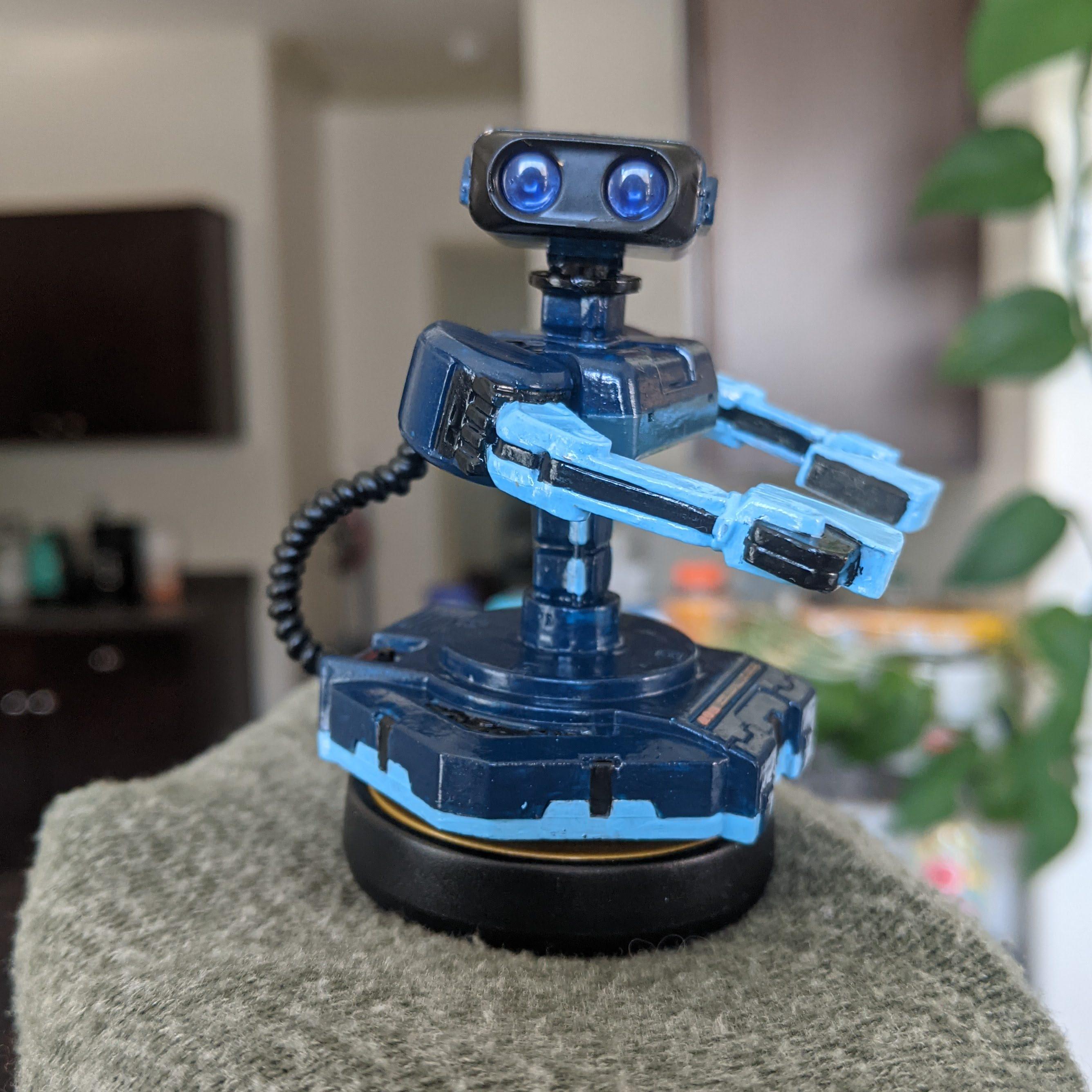 Dark Blue ROB Custom Amiibo - Etsy