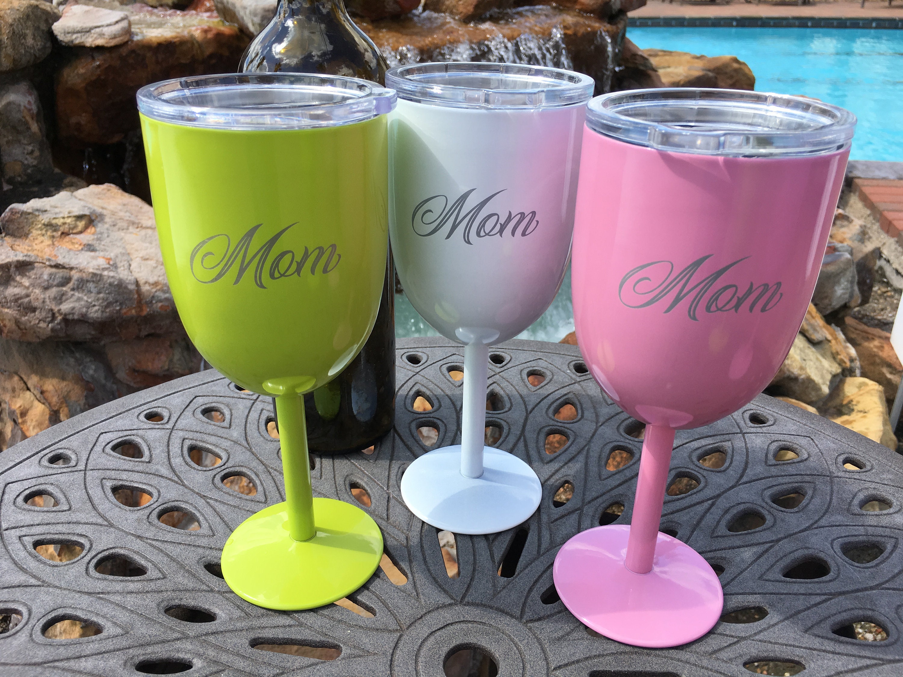 Stemmed Sublimation Wine Tumblers