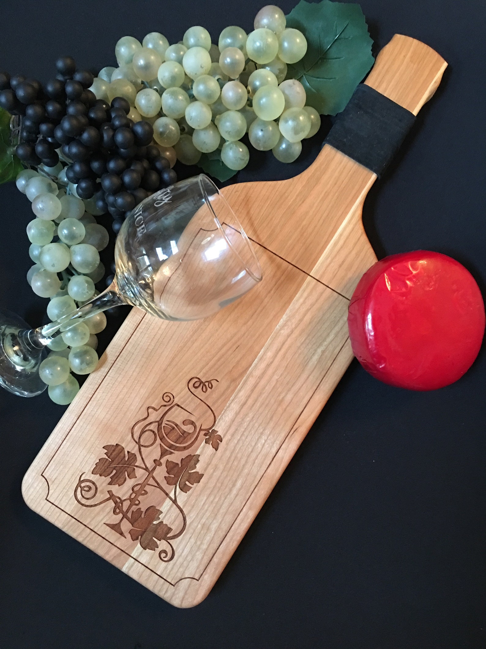 Wine Bottle Cheese Board Etsy