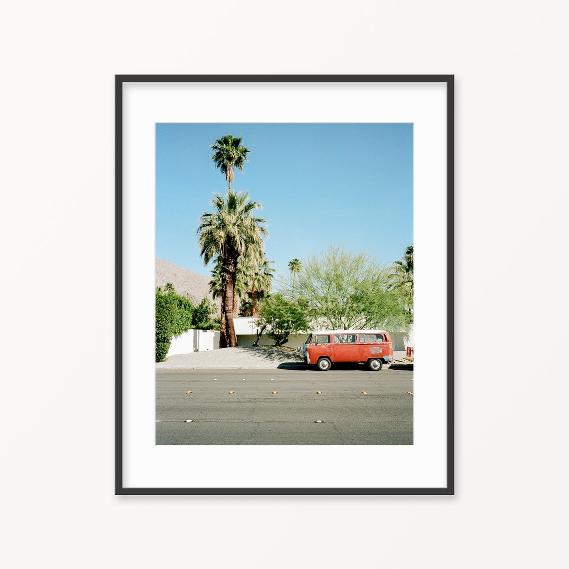 Palm Springs Print / California Art Print / Mid Century Art / Modern Architecture / Classic Car
