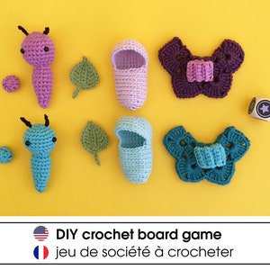 Crochet pattern to download from the Minute Papillon board game!