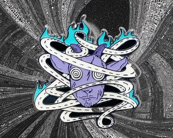 Highway Hypnosis Billy Strings Pin - White Lines Night Glow