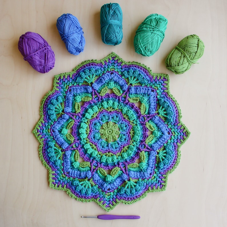 Salutations Mandala Crochet Pattern image 1