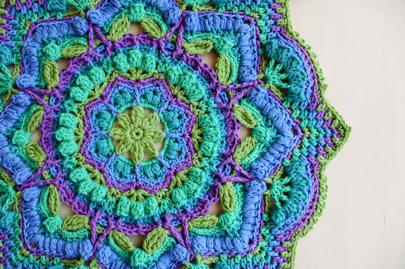 Salutations Mandala Crochet Pattern image 2