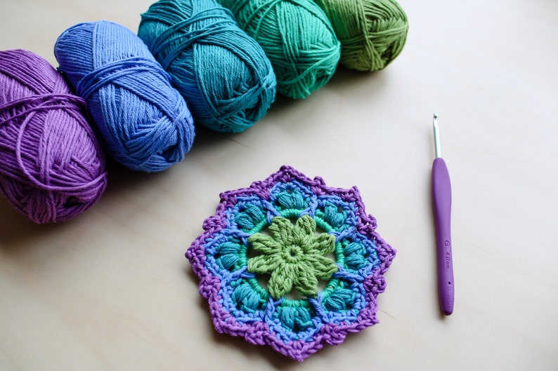 Salutations Mandala Crochet Pattern image 3