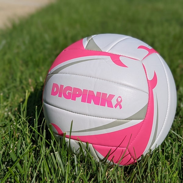 Volleyball, Baden, Match Point, Dig Pink®, Outdoor Volleyball, Faux Leather, Breast Cancer Awareness