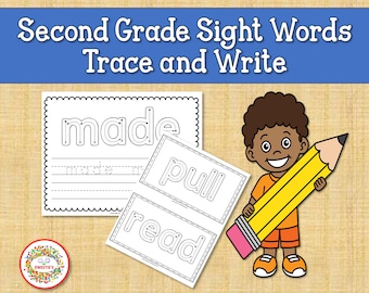 Second Grade Sight Words Worksheets: Trace & Write (PDF Pattern)