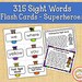 Sight Word Flash Cards Dolch Sight Words Flashcards - Etsy