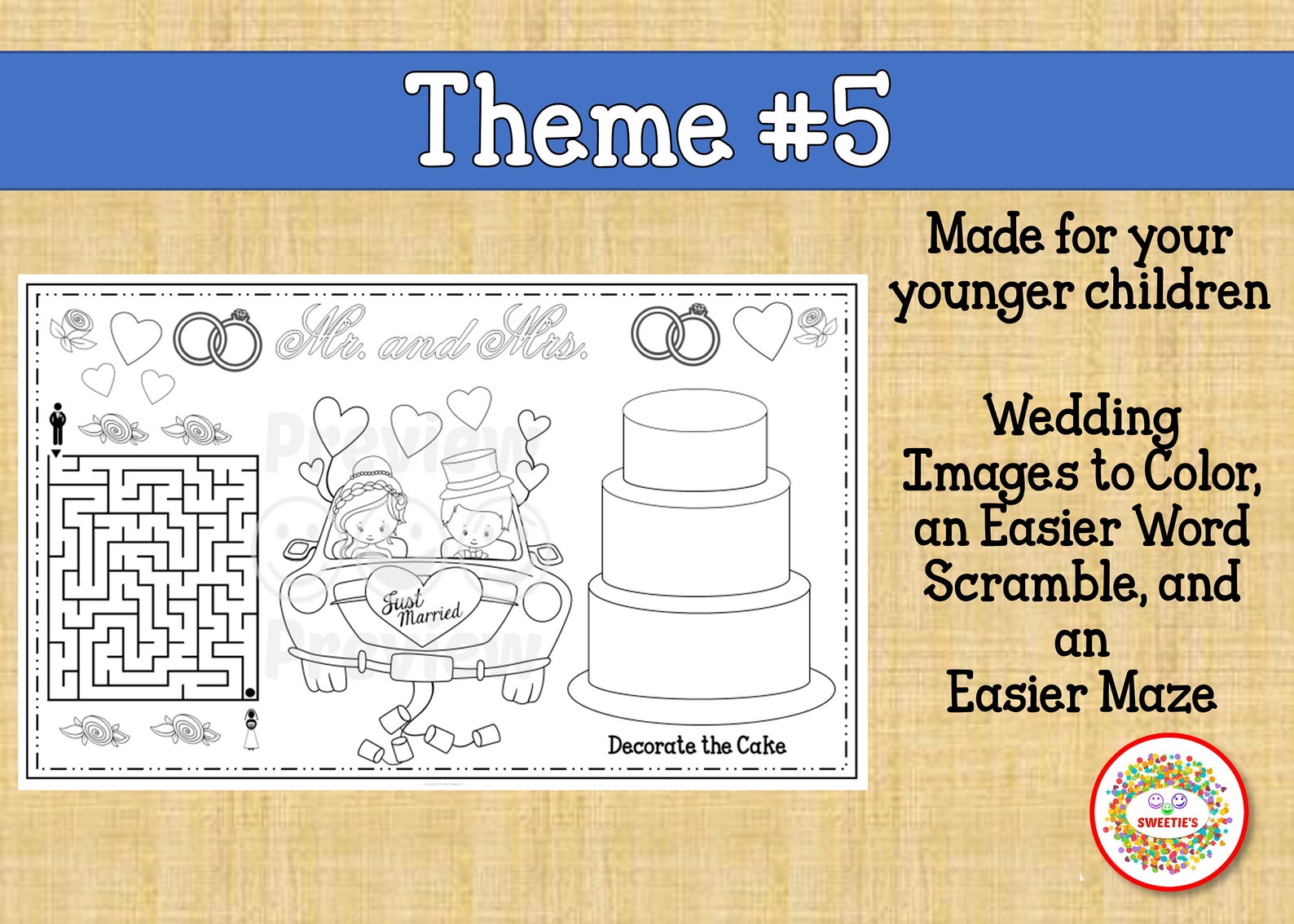 Wedding Placemat Wedding Coloring Sheet Wedding Kids Table Etsy