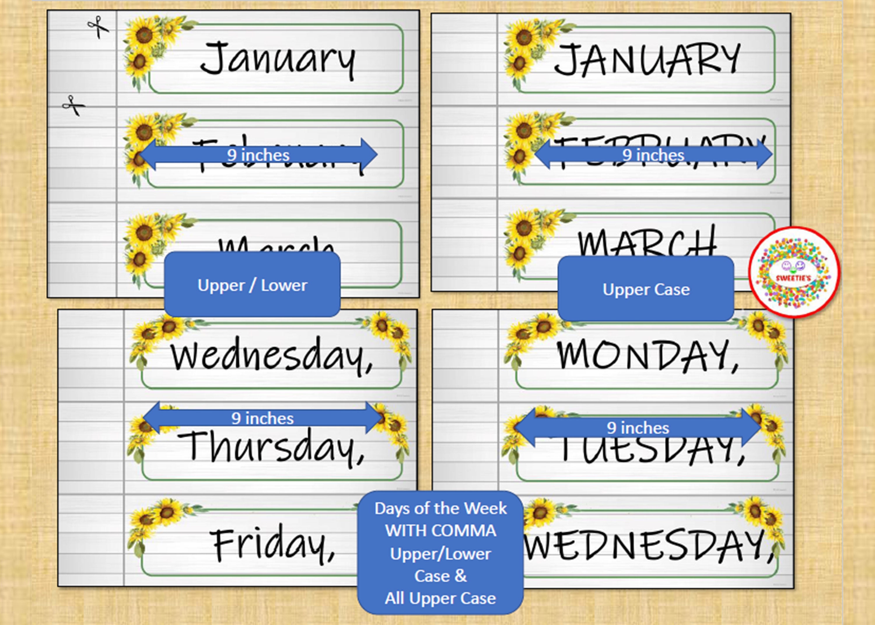 Classroom Calendar Flip Calendar Curtain Rod Calendar