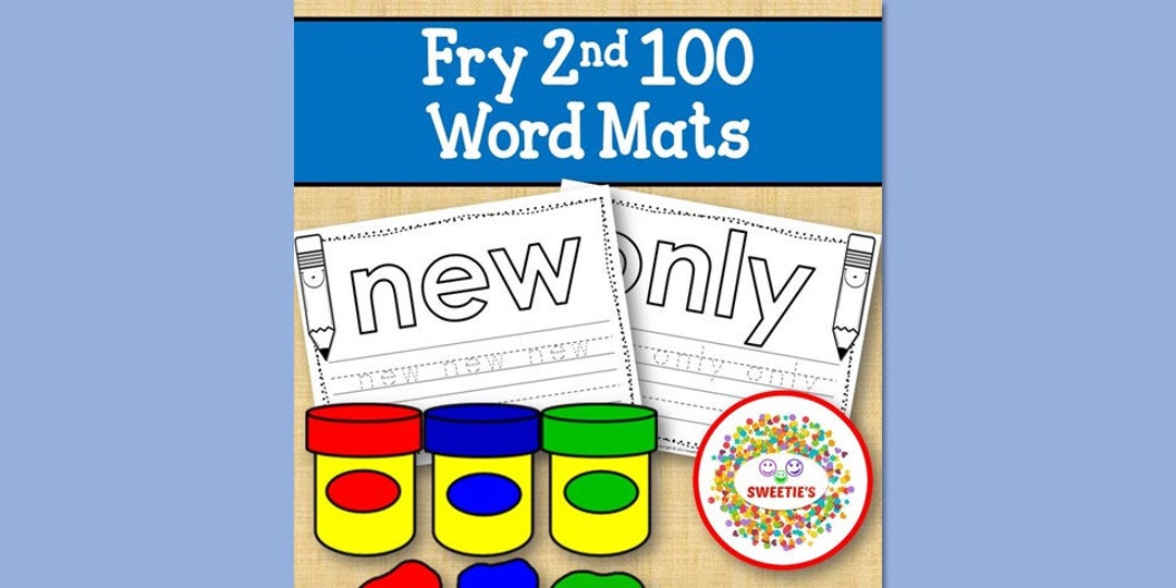 Fry's 2nd 100 Sight Words Activity Mats: Build, Trace, Write (PDF ...
