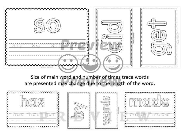 sight-words-practice-worksheets-second-grade-sight-words-etsy